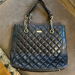 Kate Spade Black Quilted Shoulder Bag